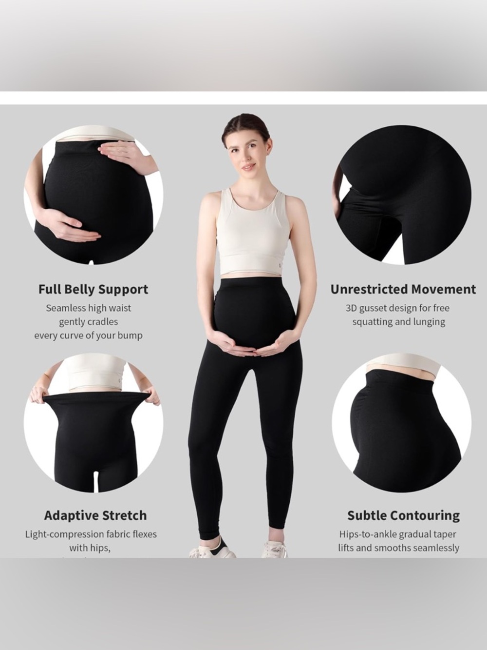 Amazon Maternity Leggings - Black